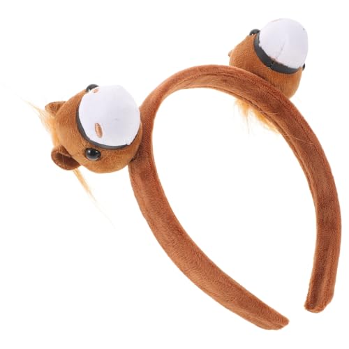 Bandeau peluche cheval doux, serre-tête de coiffure mignon pour cosplay et couvre-chefs de fête