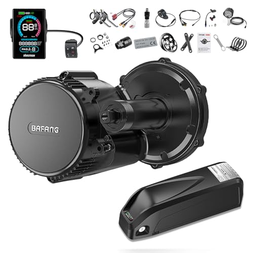 BAFANG Kit di conversione per bici elettrica BBS02B, 48 V, 750 W, con protocollo CAN, con batteria da 48 V 20 Ah, display VD618 e corona 44T per mountain bike BB68-73 mm