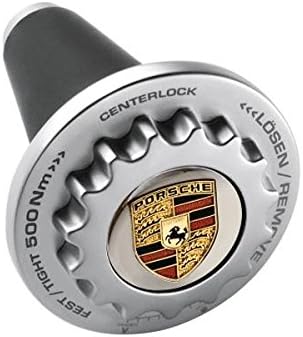 Porsche Crest Wine Bottle Stopper Wheel Centrelock Design