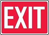 Accuform MEXT562VA Aluminum Safety Sign, Legend 