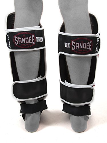 Protège-tibias Sandee Cool-tec avec mousse haute absorption et fermeture stable