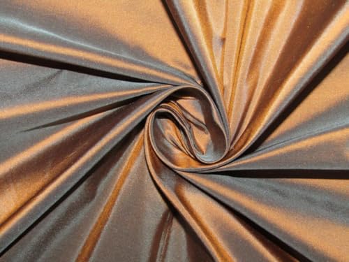 Taffetas de pure soie œil de tigre irisé bleu de 137 cm de large pour couture TAF#244