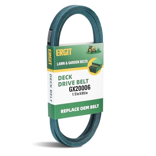 ERGIT GX20006 Transmission Drive Belt Replacement for John Deere D110 D120 D125 D130 D140 D150 D155 D160 D170 L105 L108 L110 L111 L118 L120 L130 Riding Mower/Tractors