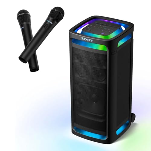 Sony ULT Tower 9 Bluetooth Party Speaker with ULT Mic Wireless Microphones