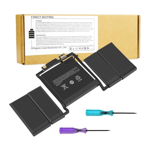 Fancy Buying MacBook pro A1819 A1706 Replacement Battery for MacBook Pro 13 inch A1706 Late 2016 Mid 2017, EMC 3071, EMC 3163 Laptop Battery NO. MPDK2LL/A, MPXW2LL/A, MPXX2LL/A, MQ002LL/A by Fancy Buying - Used condition - US$31.67