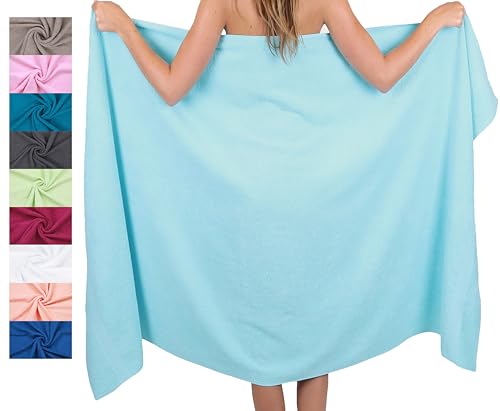Betz Drap de Bain XXL 100 x 200 cm 100% Coton – Serviette de Sauna et de Plage en Tissu éponge...