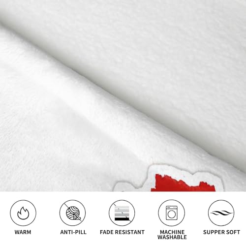 Couverture à capuche chaude en peluche EdWal avec motif drapeau