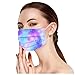 Produktbild Lulupi 50 Stück Einweg Erwachsene Mundschutz Maske,Einmal Bunt Mund und Nasenschutz Atmungsaktiv Staubschutz Bandana Halstuch Schals für Damen Herren