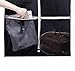 SLEEPING LAMB 60'' Gusseted Garment Bags for Travel Breathable Dress Bags for Gowns Long with Two Mesh Pockets, Black