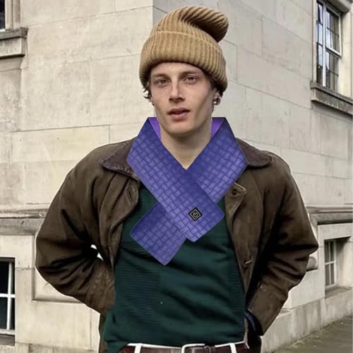 Bufanda térmica recargable morada que necesitas para calmar la tensión del cuello 3