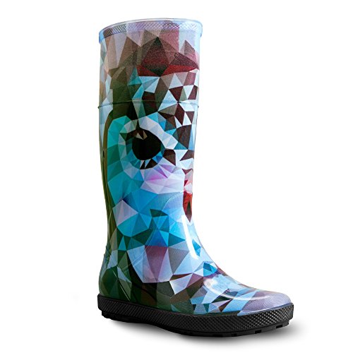 DEMAR. Gummistiefel Regenstiefel Hawai Lady Exclusive (38, Eule)