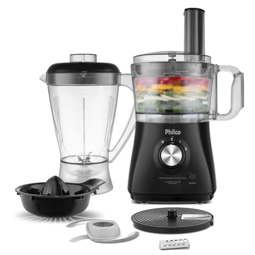 Multiprocessador All In One Citrus 3 em 1 PHILCO 1000w Preto 127v