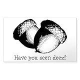 CafePress Deez Nuts' Rectangle Sticker Rectangle Bumper Sticker Car Decal