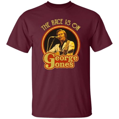 The Race is On George Jones Country Music T Shirt Multi2