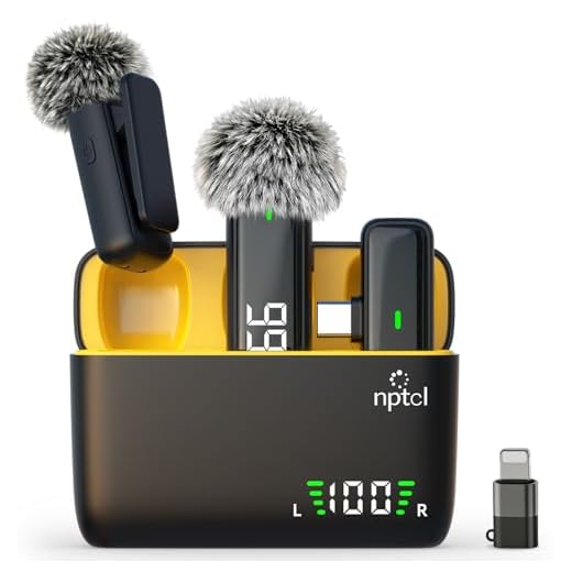 NPTCL Wireless Lavalier Microphone Kit