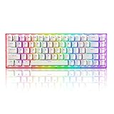 Womier K68 Hot Swappable Keyboard, Wired 65% Mechanical Keyboard, RGB Backlit Compact Layout 68 Keys...