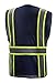 CAL PACIFIC Navy Two Tones Safety Vest,With Multi-Pocket Tool (XL)