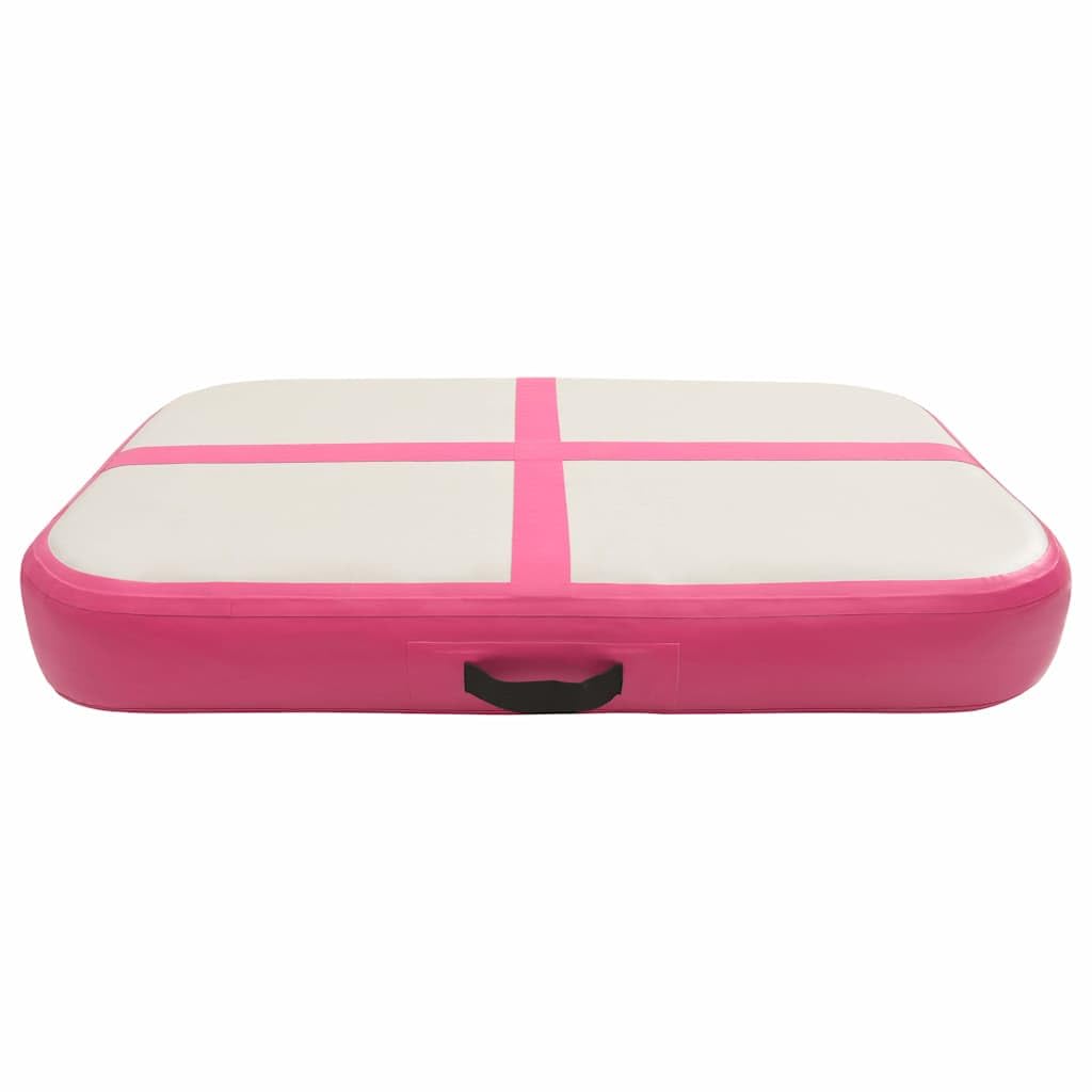 Tappetino Ginnastica Gonfiabile con Pompa 60x100x20 cm PVC Rosa, Articoli Sportivi,Esercizio e Fitness,Yoga e Pilates,Tappetini per Yoga e Pilates, 4.2kg-92655