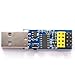 tictocstore 2pcs CH340C USB to ESP8266 ESP-01 WiFi Downloader – Prog Programmer Module with Auto-Download Circuit & Reset Button for ESP-01/01S