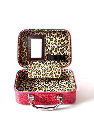 SEASPIRIT Latest Stylish Makeup Box for Women | Cosmetic Storage Boxes | Jewellery Organizer | Toiletry Bag with Compact Magnifying Mirror for Travel - Light Pink 3