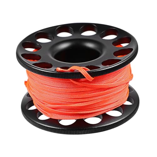 GANAZONO Cave Diving Anti-Winder Snorkeling Spool Reel Line Lanyard Scuba Diving Finger Spool Anti-Rotating for Management