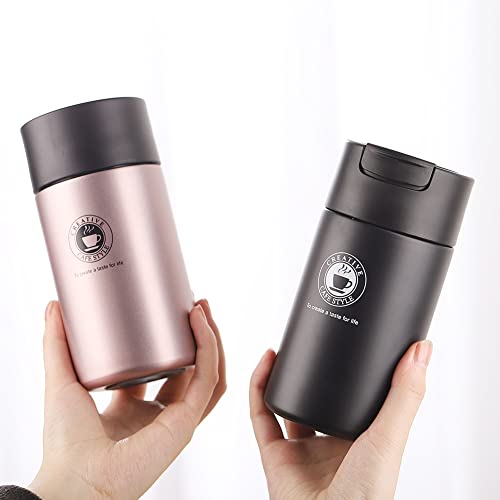 Dr.anison Vacuum Insulated Coffee Mug Spill Proof With Stainless Steel Travel Mugs Gift For Women Men 16 Oz #TOP4