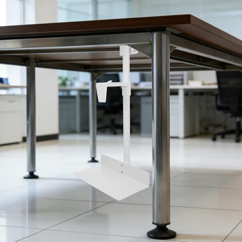 Soporte para torre de computadora en pared - Soporte de montaje bajo escritorio para PC - Ajustable de 5,1" a 8,5" de ancho y 3,9" a 18,5" de altura - Capacidad de 55 lb - Colgador para CPU ideal para oficina en casa miniatura 5