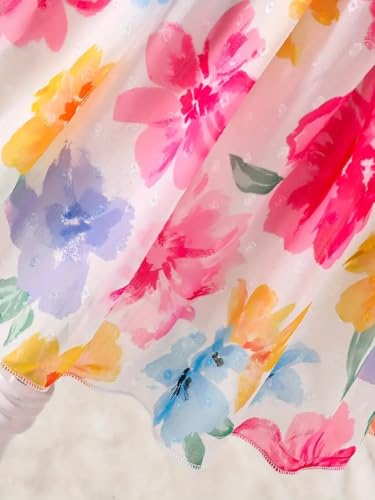 Image of TAGAS Girls' Princess Dress | Girl Floral Print Dress |Dresses birthdaydress for Babygirls |