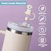 HWGODDYE 6PCS Dog Straw Cover Toppers for Stanley Cup with Handle 40oz/30oz Accessories