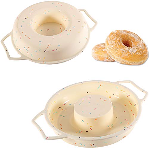 Ayccnh Silicone Donut Pan Cake Mold 9 Inch Doughnut Pans For Baking, Non Stick Round Cake Pan With Handle (Large，1Pack) #TOP11