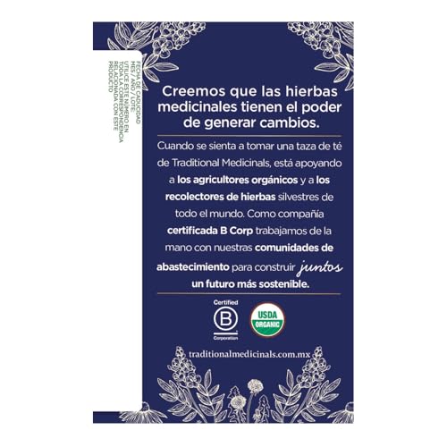 Traditional Medicinals Organic Nighty Night Tea Bag | With Chamomile & Passionflower | To Promote Good Sleep | Caffeine Free | Herbal Supplement | 16 Tea Bags (Pack of 1)