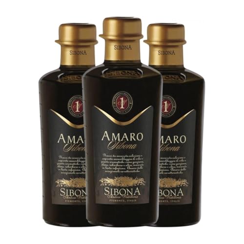 Amaretto Sibona Amaro Botella Medium 50 cl (Caja de 3 Botella Medium de 50 cl)