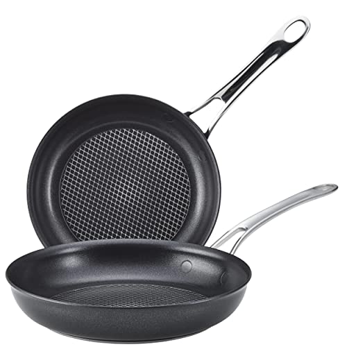 Best Anolon X Hybrid Nonstick Pan Details 8 Anolon X SearTech Aluminum Nonstick Cookware Frying Pan Set