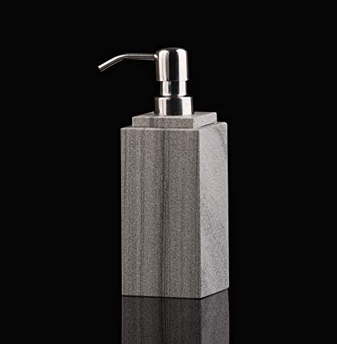 Miniatura 6 de Botella dispensadora de jabón para manos y loción, mármol natural, para cocina, baño, encimera, lavandería, capacidad para platos, jabón, champú,