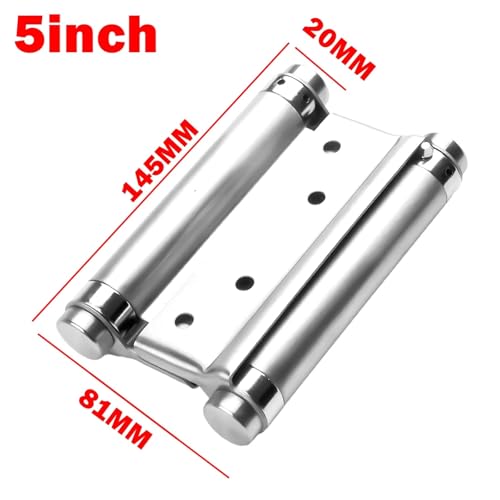 Charnière à double ressort bidirectionnel en acier inoxydable de 12 cm - 3