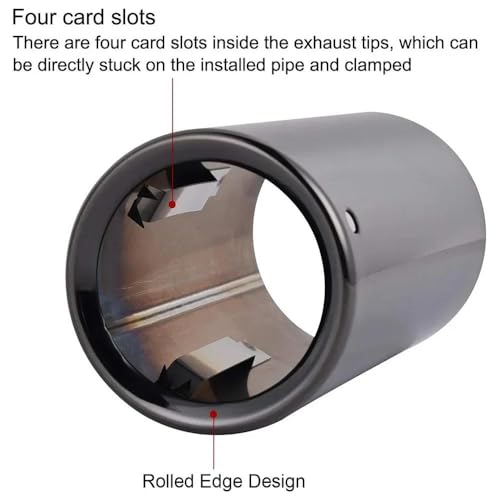 Puntas de escape para solucionar el óxido en tubos de escape de modelos 520 y 525li negro 5