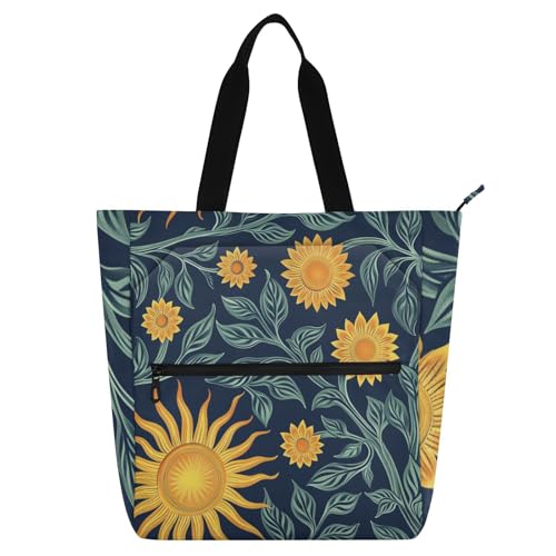 Sac fourre-tout William Morris en tissu Oxford 600D bleu pour enfants