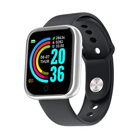 Smart Watch for Women Men with Heart Rate Monitor Blood Pressure Blood Oxygen Monitor Sleep Tracker Fitness Watch Compatible with iPhone Android Phones (Black) Cover