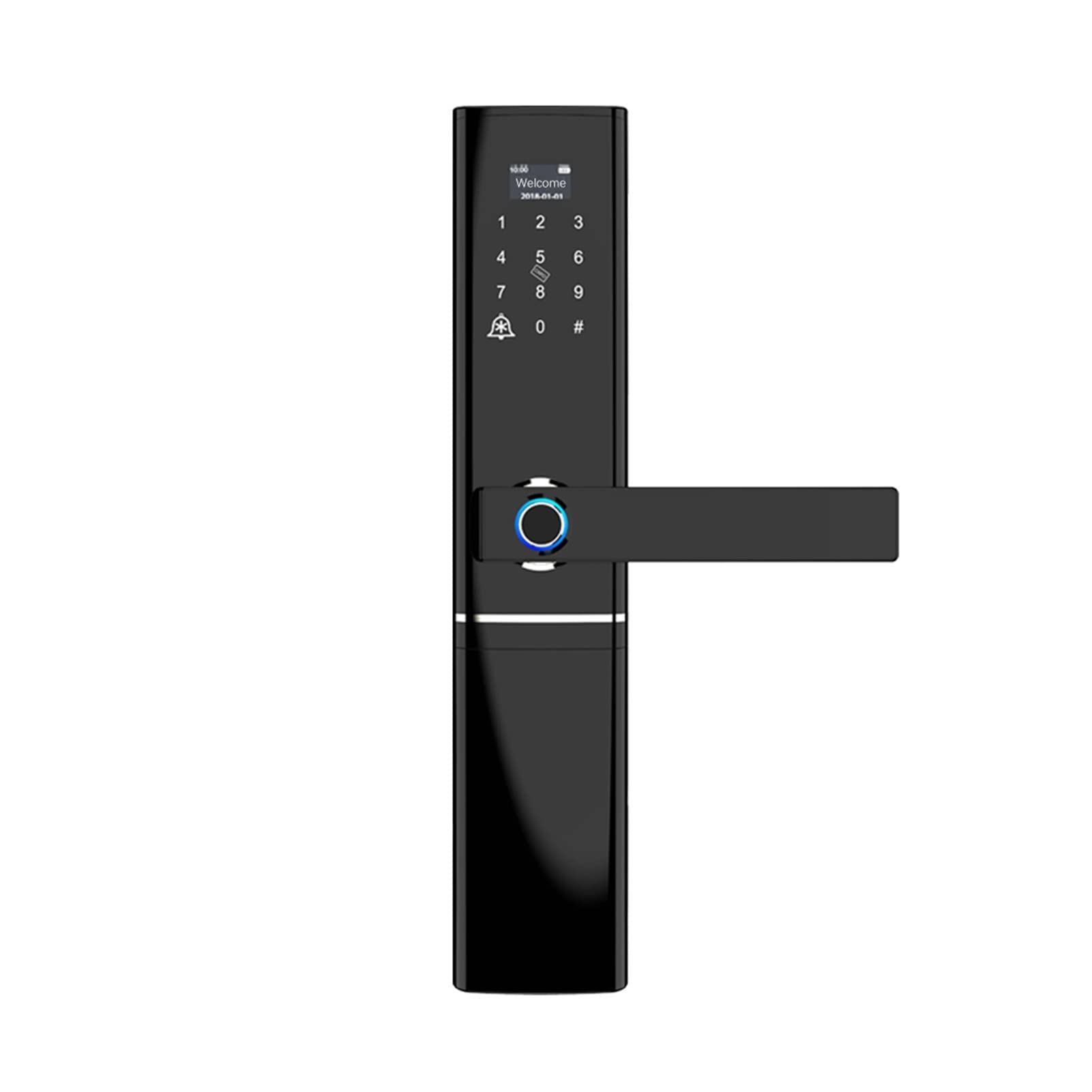 DRAUXI Fingerprint Door Lock, Waterproof Electronic Door Lock Intelligent Biometric Door Lock Smart Fingerprint Lock Home/Bedroom/Office
