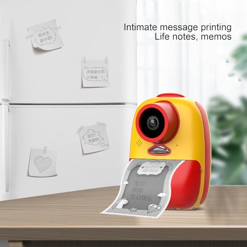 Câmera de impressão instantânea para crianças, câmera digital com tela IPS HD de 5 cm, várias moldur