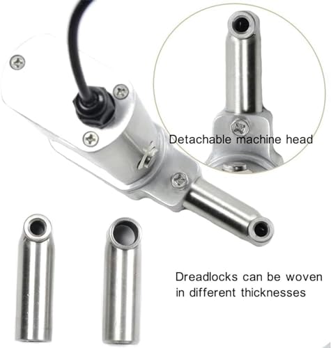 Machine dreadlocks électrique portable en acier inoxydable pour extensions - 5