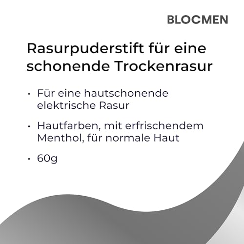 Pre-Shave Blocmen Original Rasierpuder Stick 60g zur Hautpflege