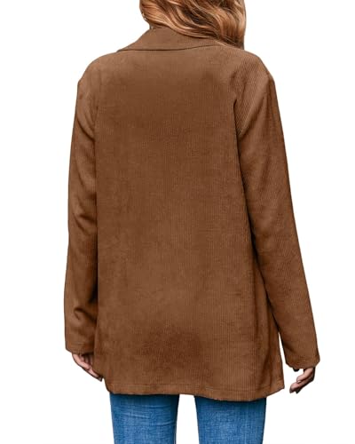 Ladyful Womens Lapel Corduroy Blazer Jacket Dressy Casual Business Suit Jacket Fall Trendy Work Outerwear2