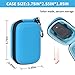 Carrying Case for Noxgear 39g Wearable Bluetooth Clip Speaker, Magnetic Clip-On Wireless Portable Speakers Mini Travel Storage Holder Box with Pocket for Cables, Carabiner-Bag Only (Blue)