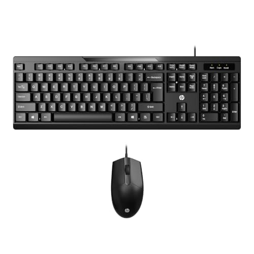 Image of HP KM120 Wired Mouse and Keyboard Combo (AB3D0AA)