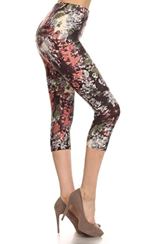 Leggings Depot Print Capri Leggings