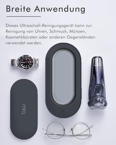 mfa® | Ultraschallreinigungsgerät für Brillen, Gold & Silberschmuck (Silberbad) | Ultraschallreiniger Brille | Schmuckreiniger | Ultraschall Brillenreiniger | Ultraschallgerät | Ultrasonic Cleaner