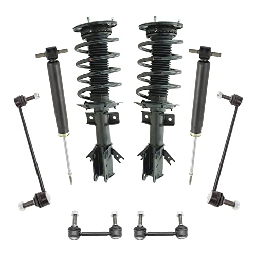 Front Rear Complete Loaded Strut and Spring Assembly Shock Absorber Sway Bar End Link Suspension Kit 8 Piece Set for 2013-2017 Ford Fusion
