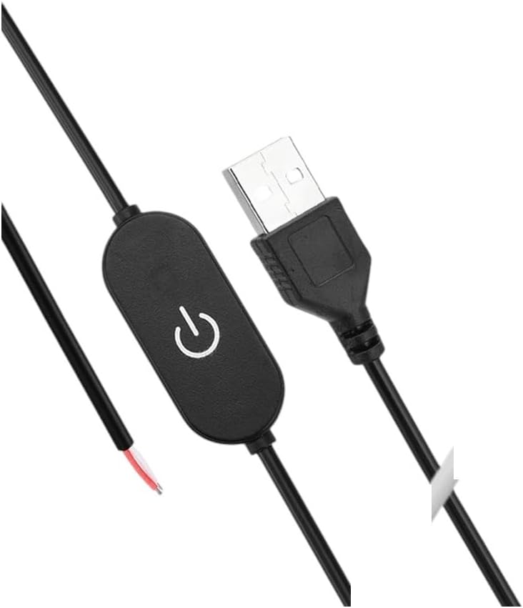 USpB 5V DC 12-24V Dimming Touch Switch 2A Stepless Dimming Switch Cable Cabinet Light Night Light LED Monochrome Strip New 2026 Electronic & Accessories