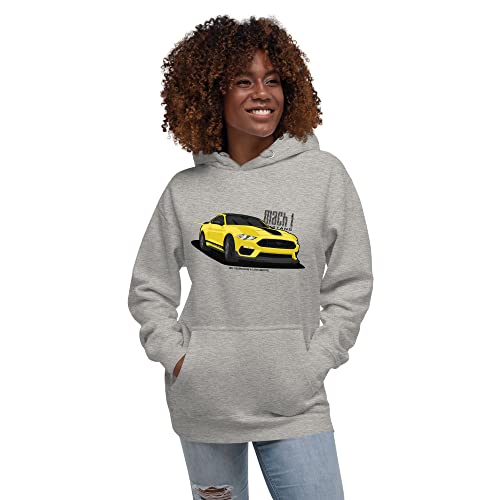 Sweat à capuche voiture américaine jaune sweat-shirt imprimé mixte